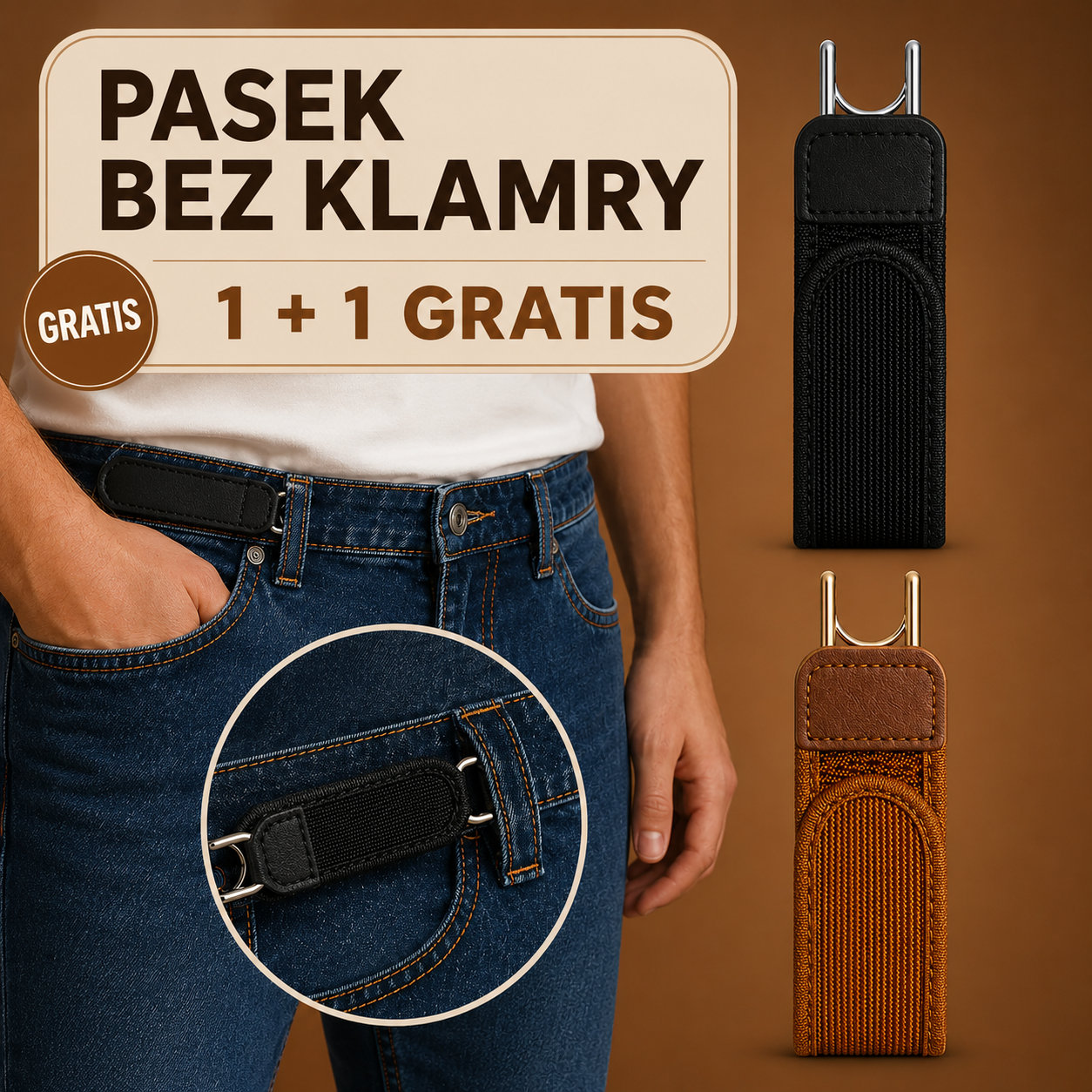 TUCKIO™ PASEK BEZ KLAMRY – WYGODA BEZ UCISKU