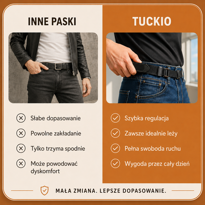 TUCKIO™ PASEK BEZ KLAMRY – WYGODA BEZ UCISKU